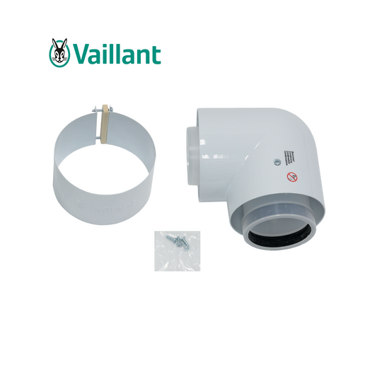 Kondensatabgasrohr-Bogen Vaillant 80/125 mm 87°,  303210